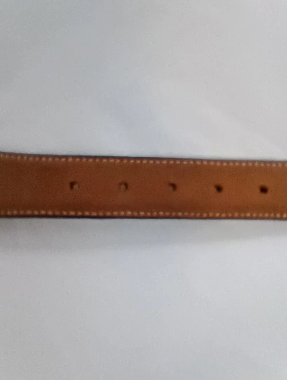VTG Justin Leather Belt Brown with Silver-Toned Western Buckle Men 38 Top Grain